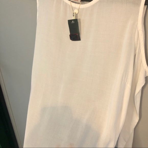 ✨3/$30 NWT Manguun Cold Should White Blouse - Picture 5 of 10